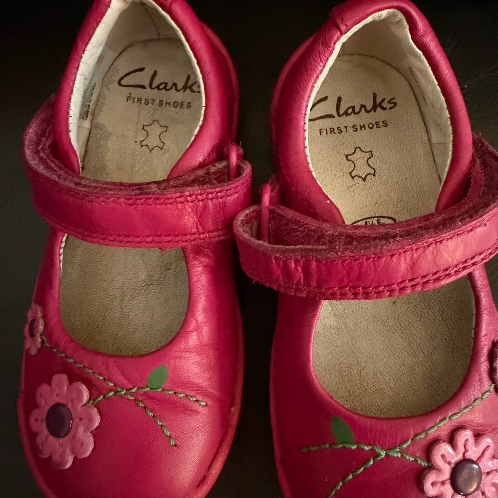 Clarks Fuchsia Kids Dress Shoes
